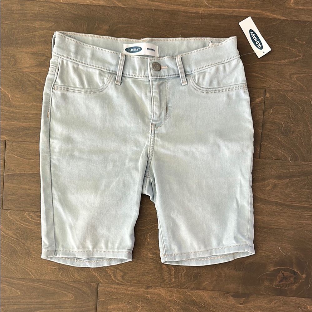NEW Old Navy Ballerina Light Blue Denim Shorts, Size 12.